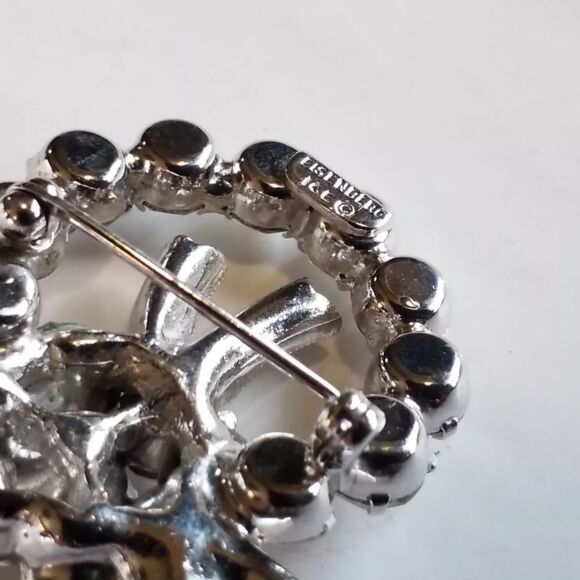 Vintage Eisenberg Ice Brooch Crystal Fashion Brooch 1940-50's - Picture 3 of 10